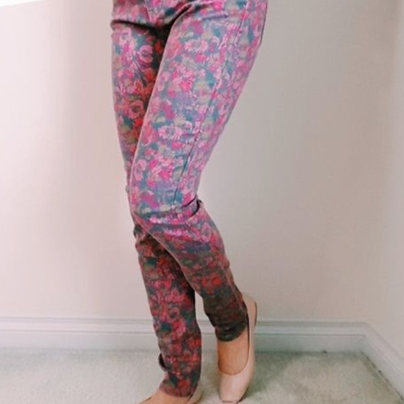 Armani Exchange Denim - Armani Exchange Floral Skinny Jeans